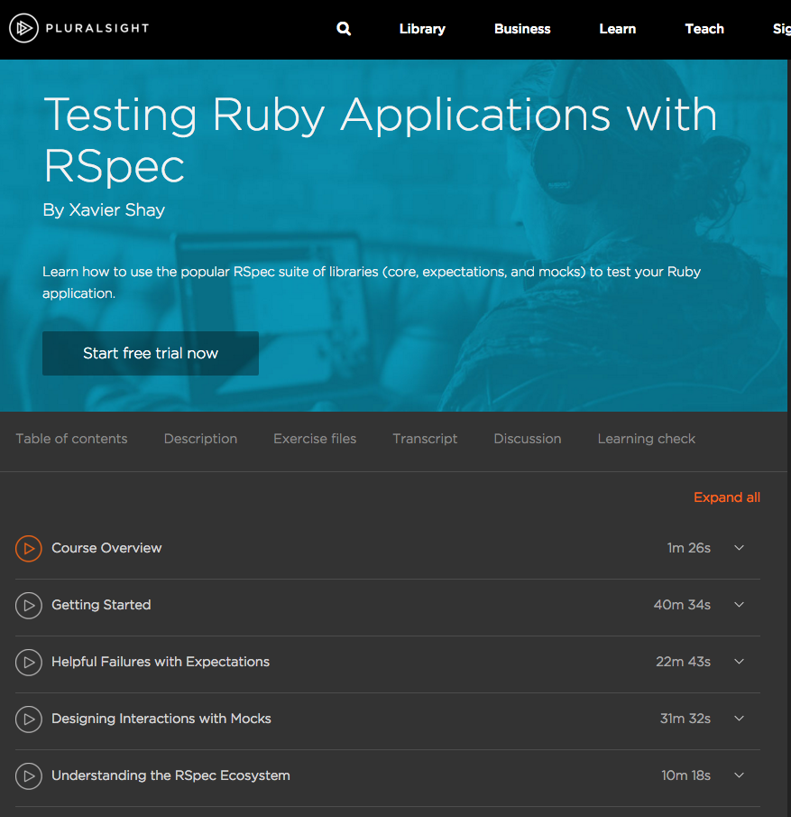 Testing Ruby Application with RSpec Screencast